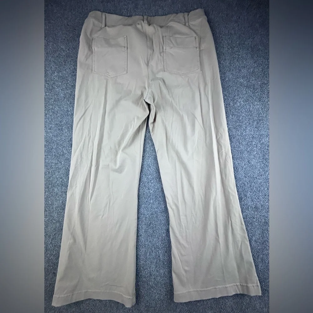 Yogipace Women’s Pull On Pants Pockets Beige Size XXL